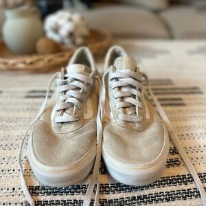 Vans Old Skool Low Top Sneakers Beige Tan Women’s 7.5